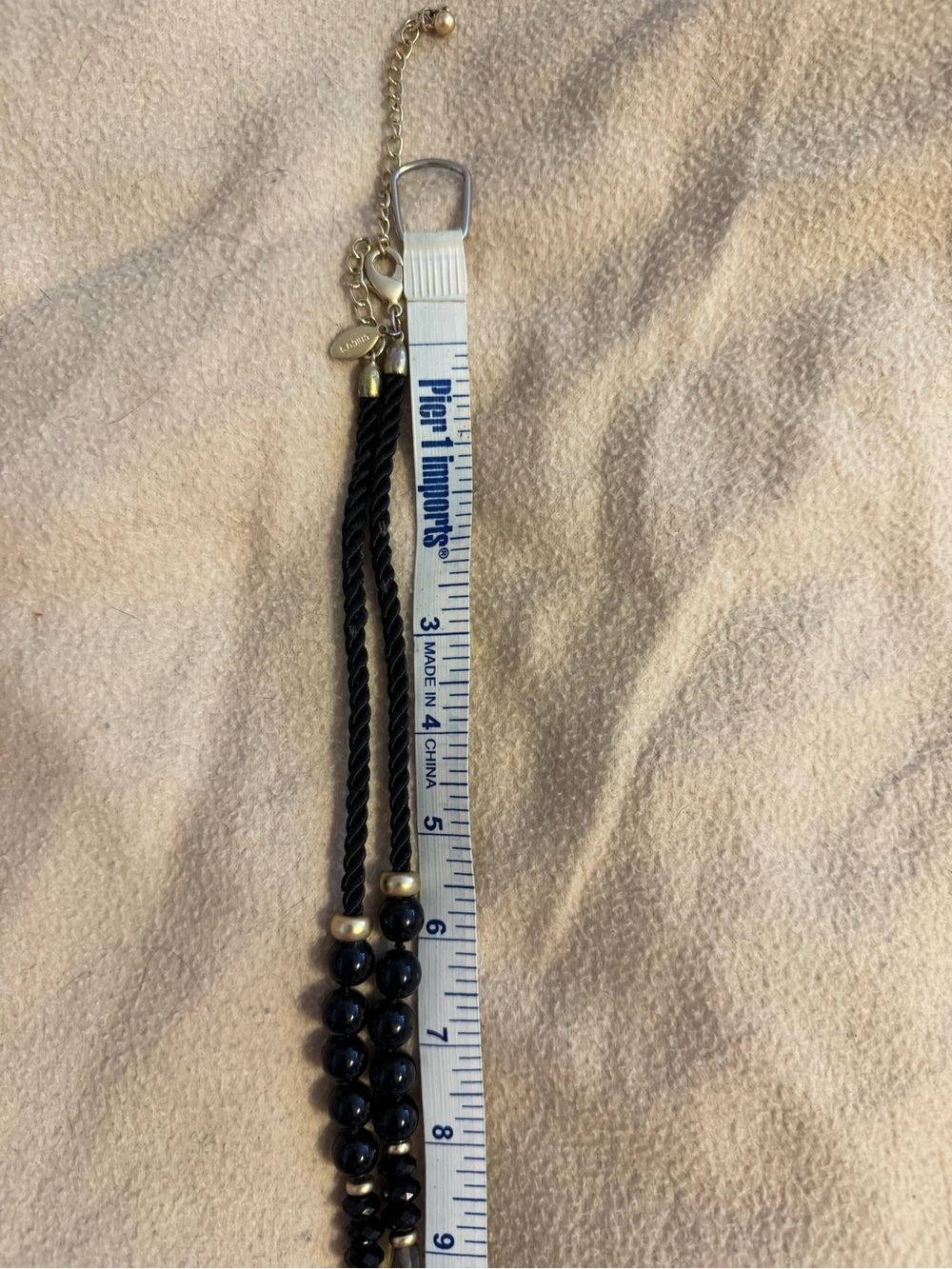Chico’s Black Beaded Tassel Necklace - Women Jewelry, Long Line Classic. - Picture 7 of 16